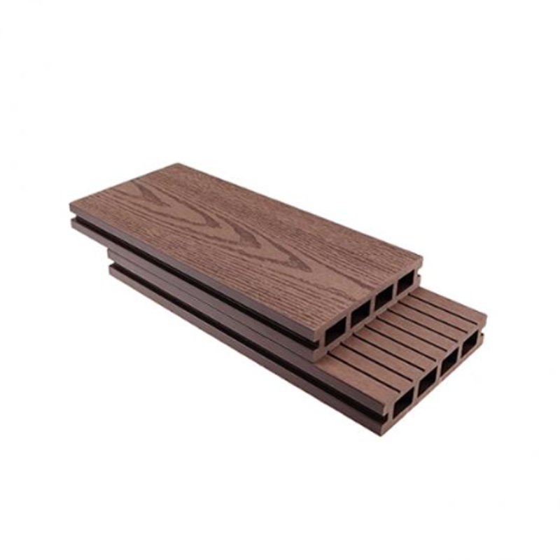 SRL-DEK 140*23mm Deic WPC Athchúrsáilte Hollow Duillín-resistant le haghaidh Ardáin Lasmuigh