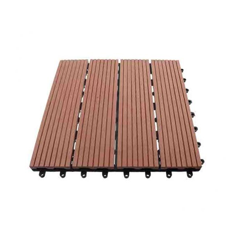 Tíleanna SRL 300*300mm Tíleanna Urláir PATIO Idirghlasála WPC atá frithsheasmhach in aghaidh duillín