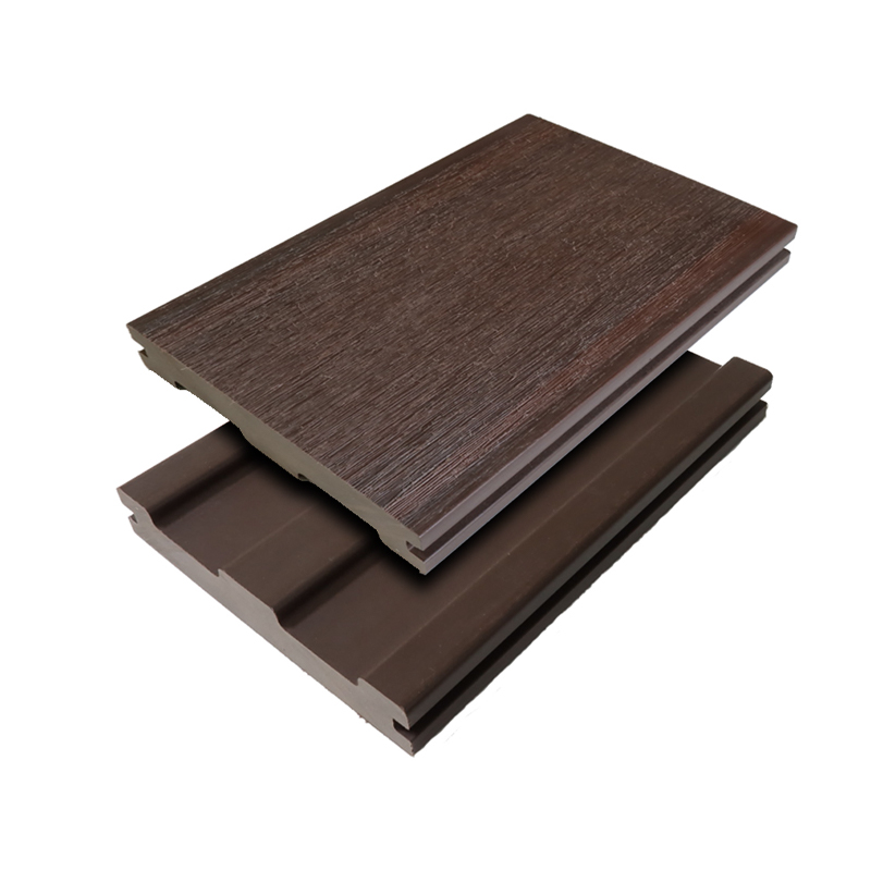 SRL-138*23mm Suiteáil Éasca Coitianta WPC Decking Praghas Cheap don Ghairdín